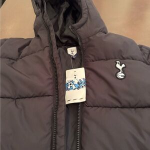 Tottenham Hotspur Black Puffer Coat